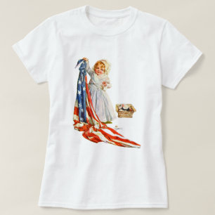 T-shirt Petit Betsy Ross et le drapeau de l'Amérique