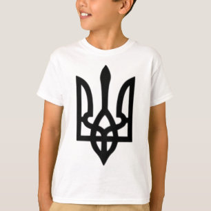 T-shirt Petit blason ukrainien symbole de drapeau signe lo