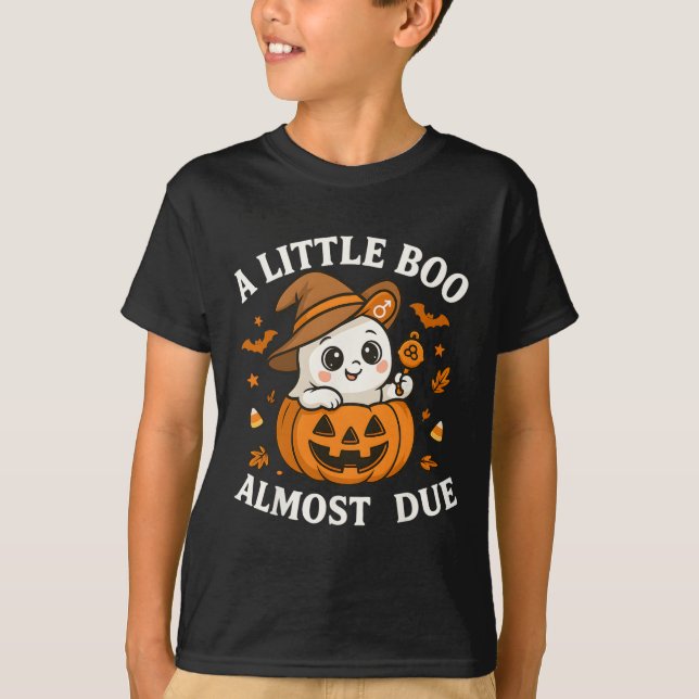 T-shirt Petit Bois Est Presque Dû Halloween Grossesse Reve (Devant)