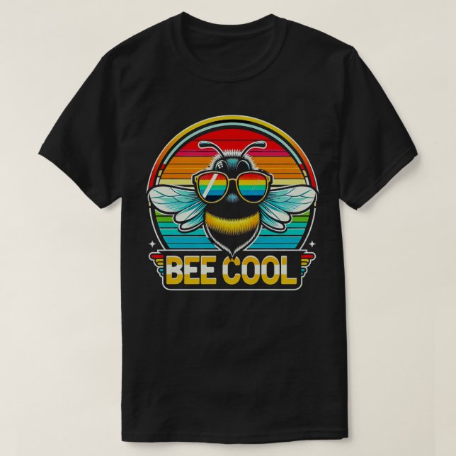 T-shirt Petit Bumble Bee Cool Drôle Enfants Enfants Drôle  (Design devant)