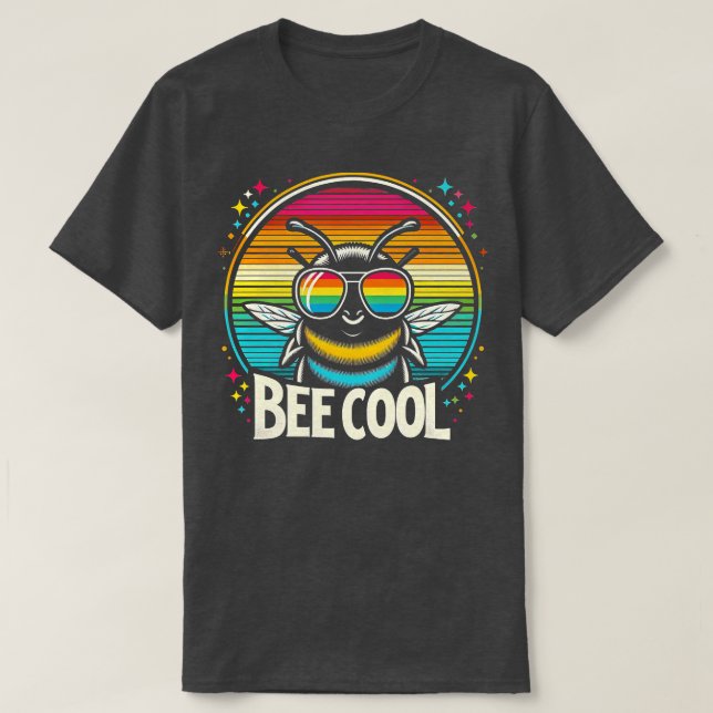 T-shirt Petit Bumble Bee Cool Drôle Enfants Enfants Drôle  (Design devant)