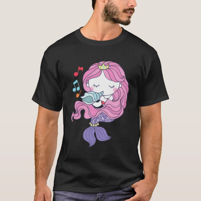 T-shirt Petit Cadeau De Fête Des Mères De Sirène Pour Amou (Devant)