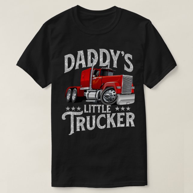 T-shirt Petit Camion de papa - Camion semi-conducteur de c (Design devant)