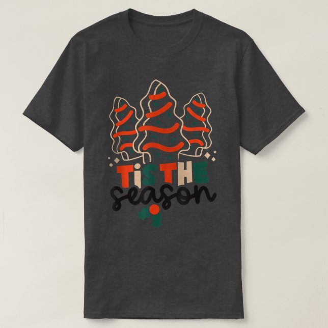 T-shirt Petit C'Est La Saison Arbre De Noël Gâteaux Debbie (Design devant)