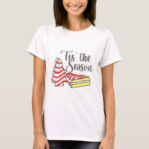 T-shirt Petit C'est La Saison Gâteaux de Noël en forme de