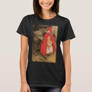 T-shirt Petit Chaperon Rouge et Grand Méchant Loup vintage