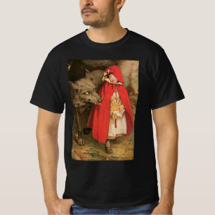 T-shirt Petit Chaperon Rouge et Grand Méchant Loup vintage