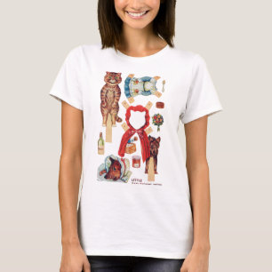 T-shirt Petit Chaperon Rouge, Poupée En Papier, Louis Wain
