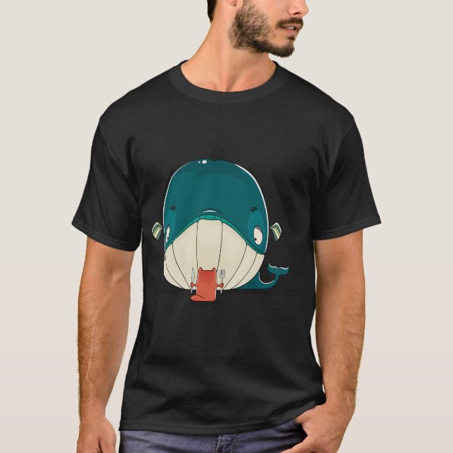 T-shirt Petit chat et baleine (Devant)