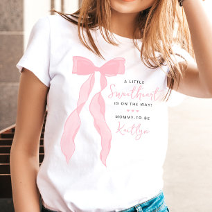 T-shirt Petit Chéri Élégant Rose Bébé Shower