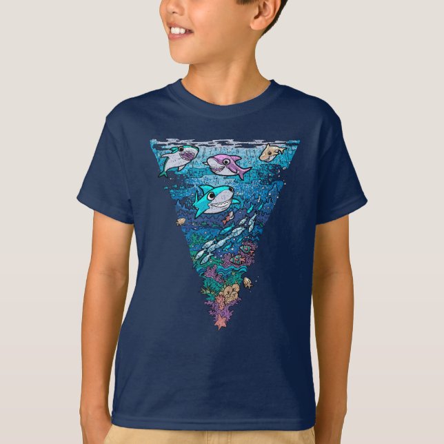 T-shirt Petit chien de requin (Devant)