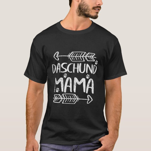 T-shirt Petit Chien Doxie Maman Weiner Propriétaire Dons D (Devant)