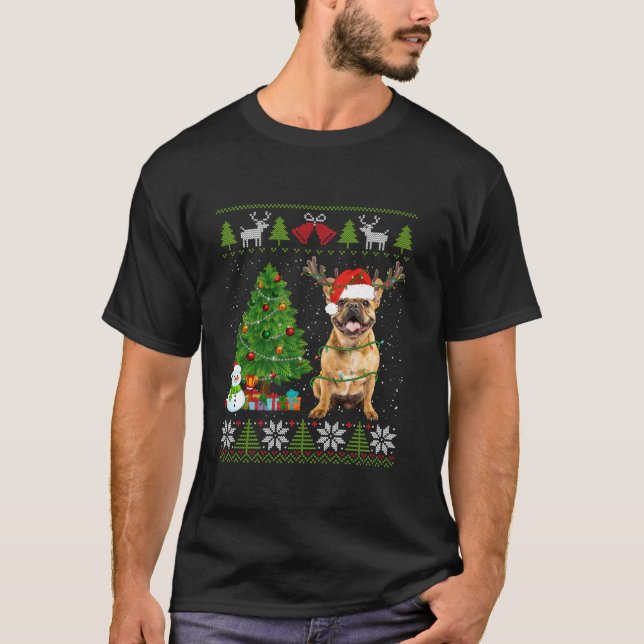 T-shirt Petit Chien Français Chien de Chien de Chien de Sa (Devant)