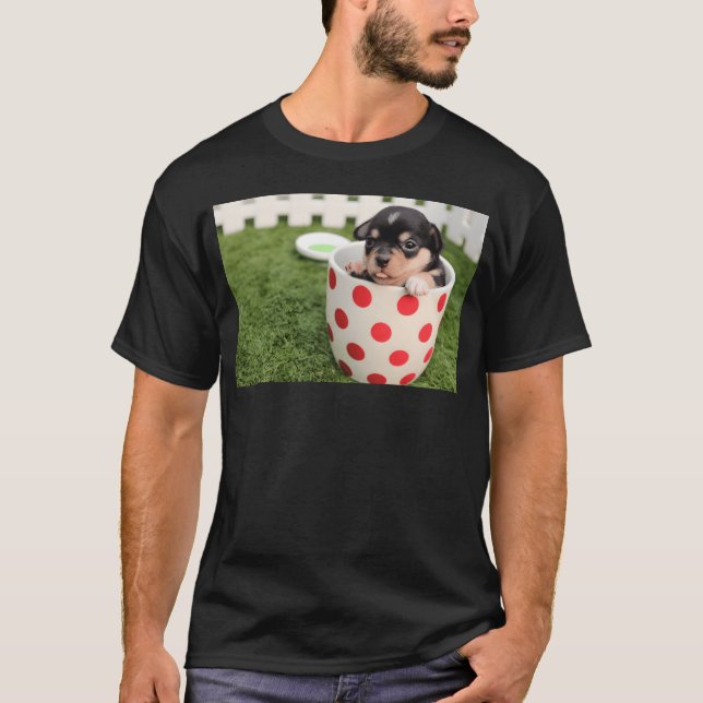 T-shirt Petit chien garçon garçon (Devant)