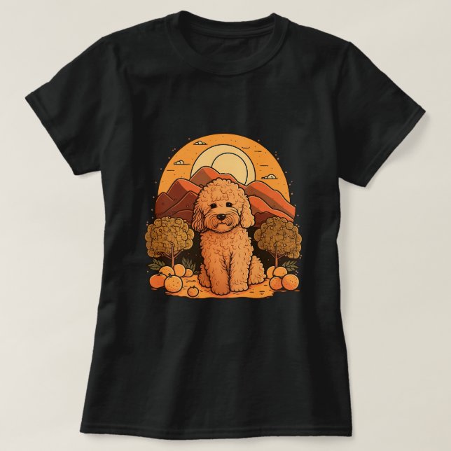 T-shirt Petit chien Goldendoodle sur Golden Doodle Lover 1 (Design devant)
