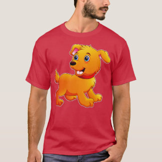 T-shirt Petit Chien toon Animal de compagnie Drôle Illustr