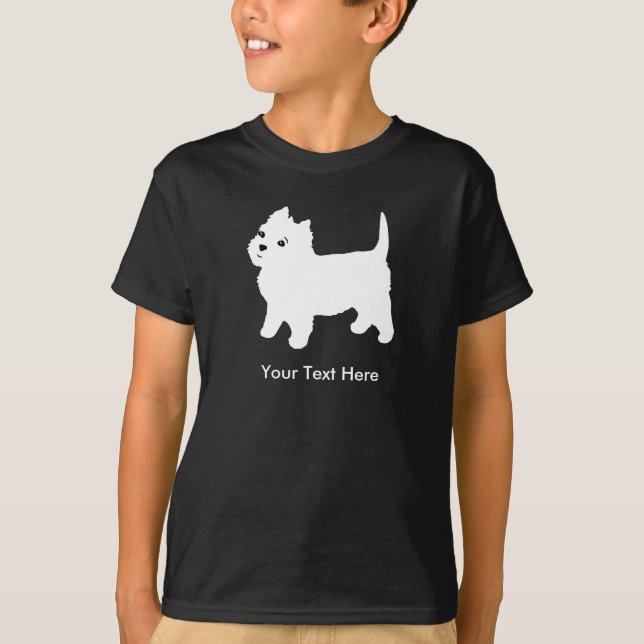 T-shirt Petit Chien Westin Cutest - Terrier Westhighland (Devant)