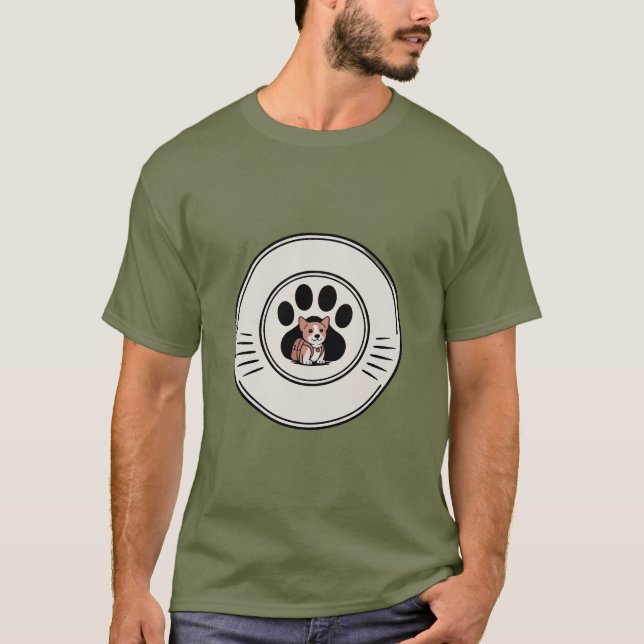T-shirt petit chiot grande aventure (Devant)