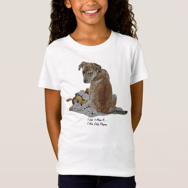 T-Shirt Petit chiot mignon et chiot (Devant)