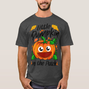 T-shirt Petit Citrouille Dans Le Patch Halloween
