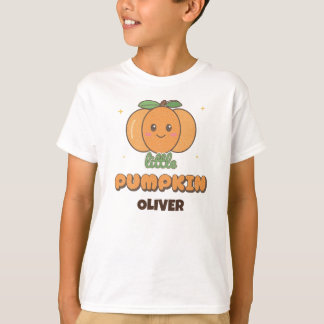 T-shirt Petit Citrouille Personnalisé Enfants Halloween Au