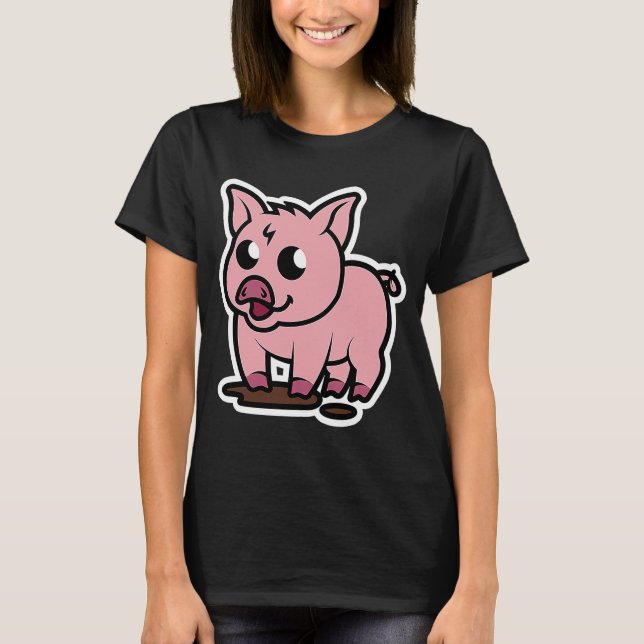 T-shirt Petit Cochon Piggy (Devant)