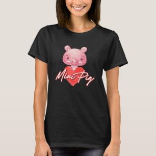 T-shirt Petit Coeur de cochon Miniature propriétaire de co