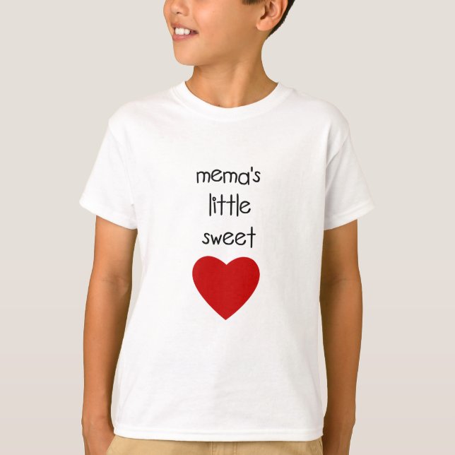 T-shirt Petit Coeur sucré du mème (Devant)