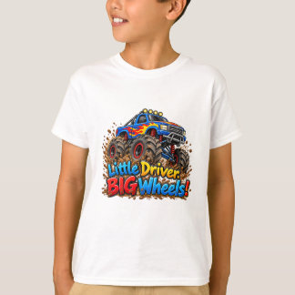 T-shirt Petit conducteur de gros camion monstre T-Shir pou