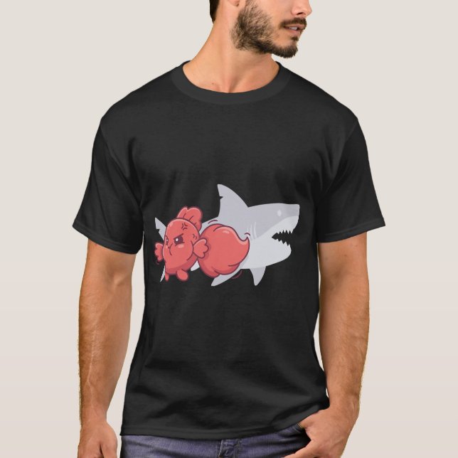 T-shirt Petit corps grande rage drôle Betta Fish (Devant)