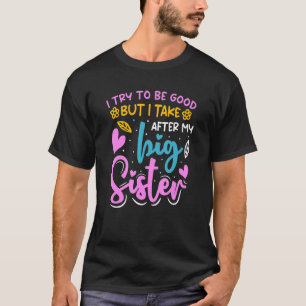 T-shirt Petit Costume Soeur J'Essaie D'Être Bon Coeur Appa