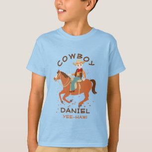 T-shirt Petit cow-boy cool et cheval fête d'anniversaire