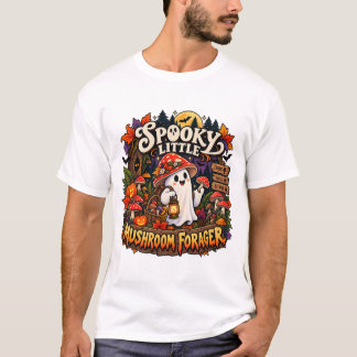 T-shirt Petit cueilleur de champignons effrayants Hallowee