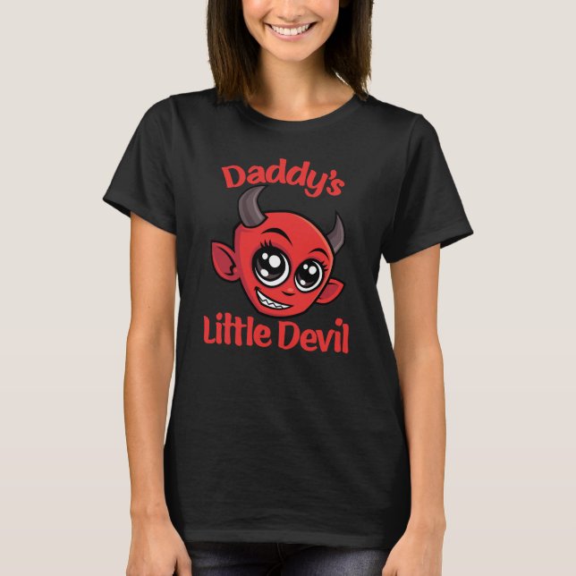 T-shirt Petit Daddy's Little Devil Design (Devant)