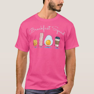 T-shirt Petit-déjeuner Bacon Café Oeuf Toast
