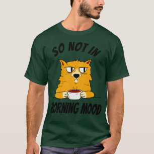 T-shirt Petit-Déjeuner Café Pas Dans L'Humeur Du Matin