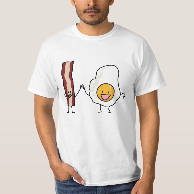 T-shirt Petit déjeuner combiné d'oeufs d'oeufs et de (Devant)