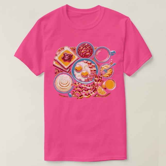 T-shirt Petit déjeuner complet (Design devant)