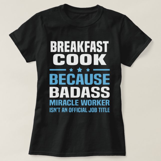 T-shirt Petit-déjeuner Cook (Design devant)