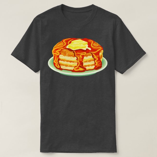 T-shirt Petit-déjeuner Cute Pancake (Design devant)