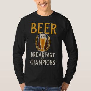 T-shirt Petit Déjeuner De Bières Champions