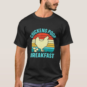 T-shirt Petit déjeuner de crottes de poules - Vintage
