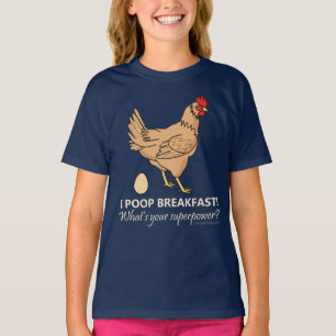 T-shirt Petit déjeuner de dunettes de poulet drôle