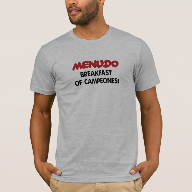 T-shirt Petit déjeuner de MENUDO de Campeones ! (Devant)