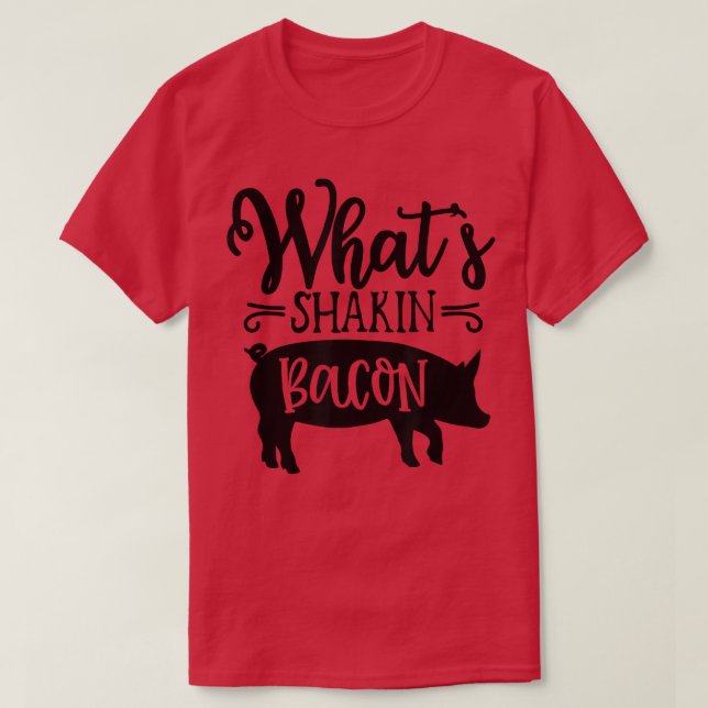 T-shirt Petit-déjeuner de Shakin' Bacon Pig and Bacon Dinn (Design devant)