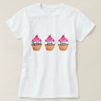 T-shirt Petit déjeuner, Déjeuner, Dîner