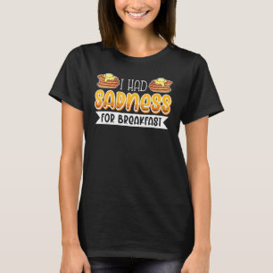 T-shirt Petit Déjeuner En Lit Foodie Oeuf Triste