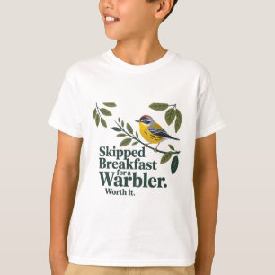 T-shirt Petit-déjeuner ignoré pour une Paruline - Oiseau D