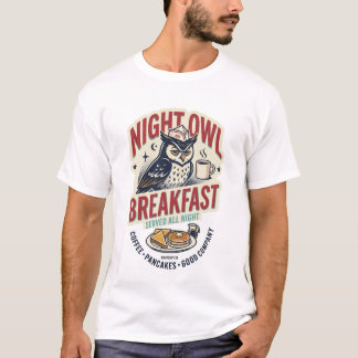 T-shirt Petit déjeuner Night Owl Rétro Diner NIGHTSHIFT 90