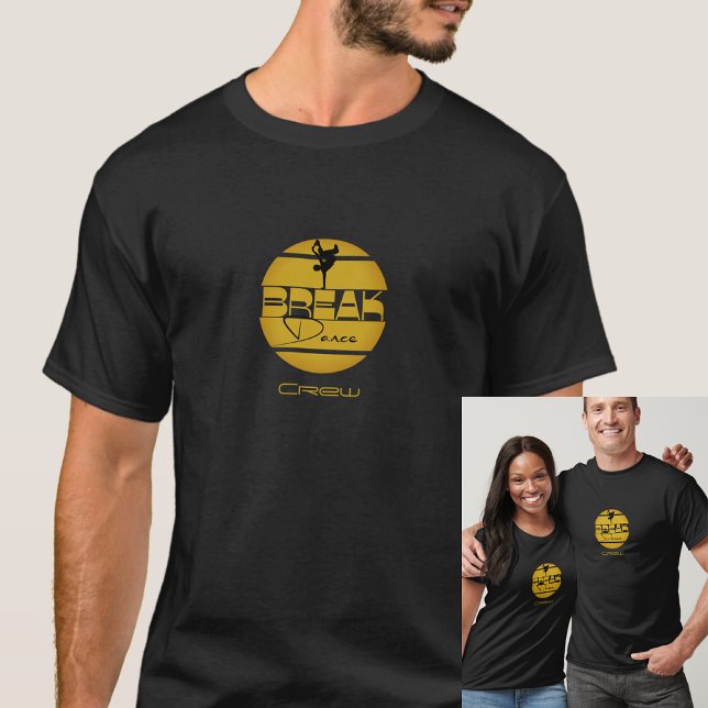 T-shirt Petit-déjeuner noir jaune (Créateur téléchargé)
